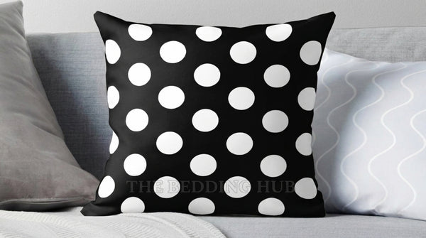 Premium Polka Design Cushion Cover 16x16  – Decorative Sofa Cushion Cover alternate