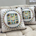 Premium Colorful Geometric Cushion Cover 16x16 Inch – Modern Sofa Cushion Cover