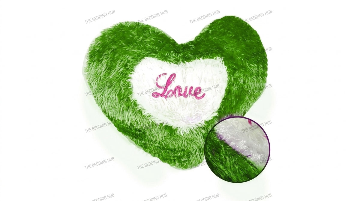 Luxury Romantic Heart Print Cushion Cover 16x16 Inch – Decorative Sofa Cushion Cover