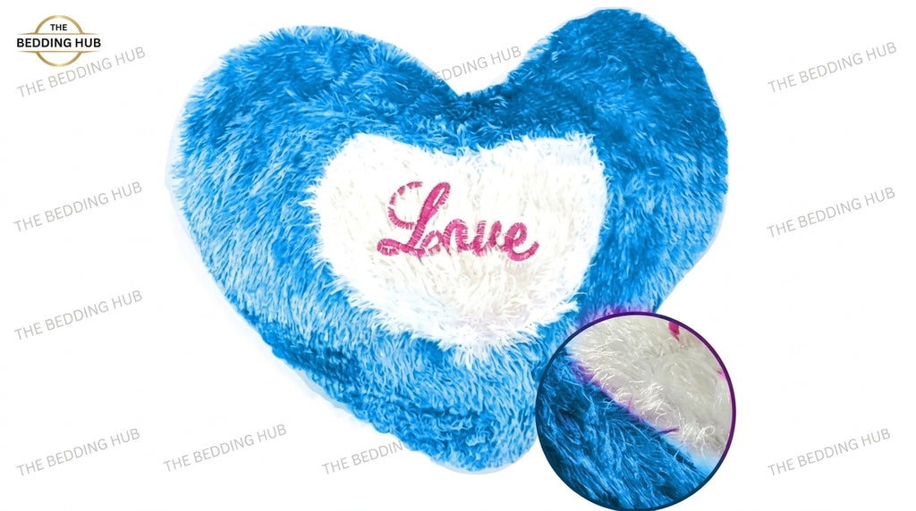 Luxury Romantic Heart Print Cushion Cover 16x16 Inch – Decorative Sofa Cushion Cover