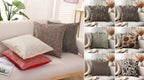 Premium Jacquard Cushion Cover 15x15 Inch – Elegant Decorative Sofa Cushion Cover