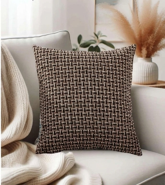 Premium Jacquard Cushion Cover 15x15 Inch – Elegant Decorative Sofa Cushion Cover