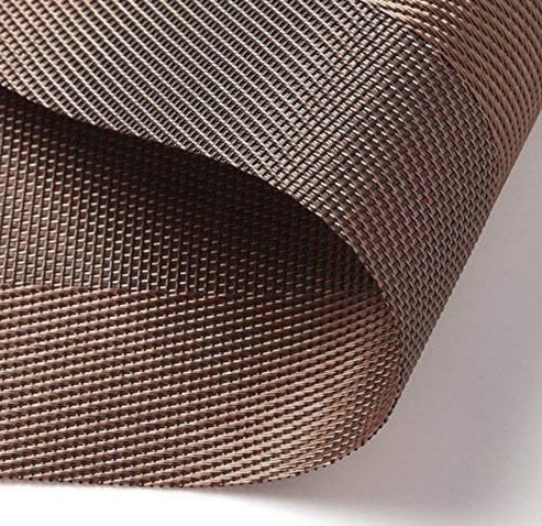 Dark Brown PVC Placemats Set Multiple Pieces