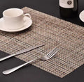 Check Pattern PVC Placemats Set Multiple