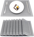 Border Grey PVC Placemats Set Multiple