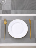 Grey PVC Placemats with Table Runner