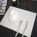 White Check PVC Placemats Set Multiple